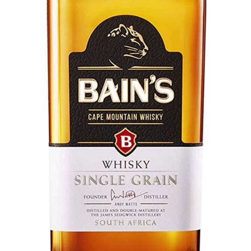 Bain's Single Grain South African Whiskey - 70cl