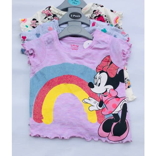 3 Pack Mickey Mouse Short Sleeve Tops