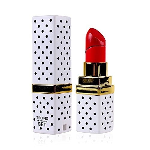 Lipstick Shaped Refillable Cigarette Lighter - White