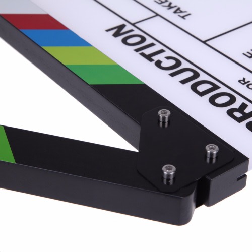 Acrylic Dry Erase Clapper Board Tv Movie Film Director