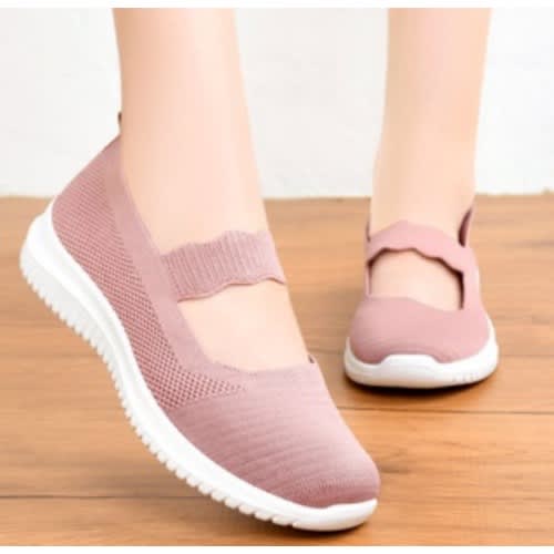 Summer Flat Mesh Women Sneakers - Pink