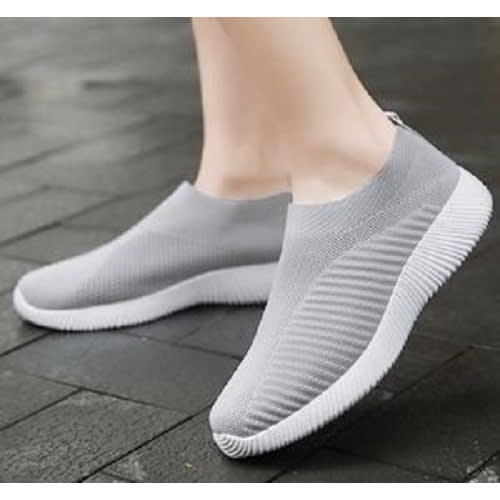 Unisex Breathable Sport Sneakers - Grey