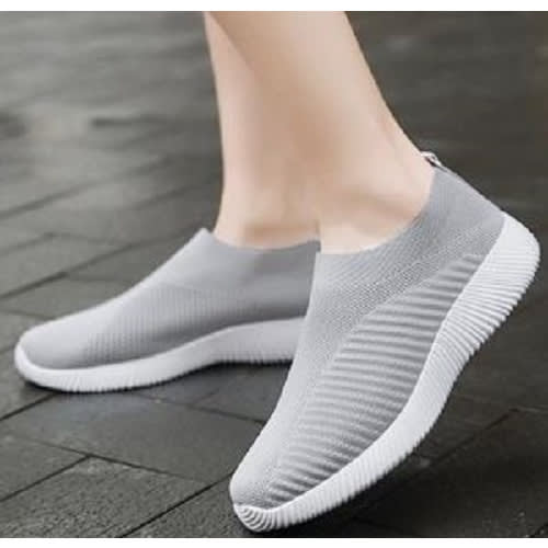 Unisex Breathable Sport Sneakers - Grey
