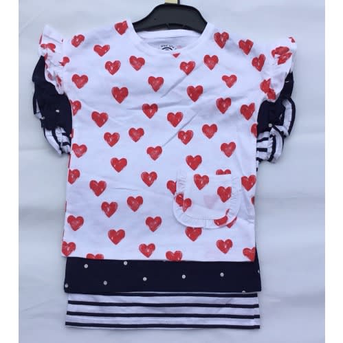 3 Piece Girl's Short Sleeve Blouses