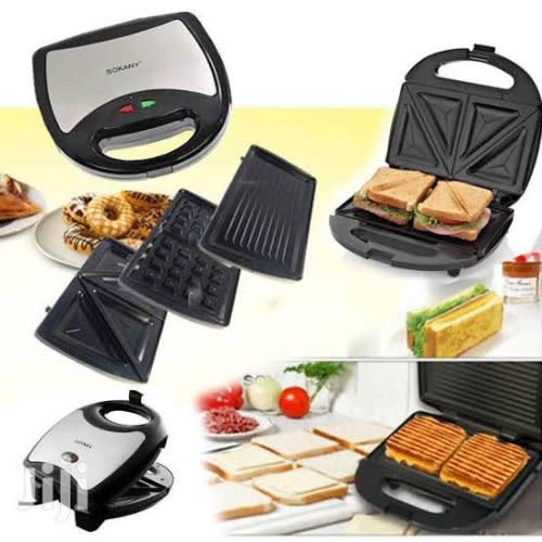 3 In 1 Waffle Maker - Sandwich Maker - Bread Toaster - 750W