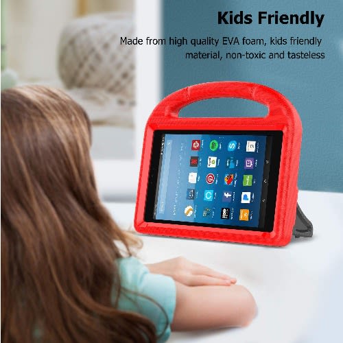 32gb Storage Fire Hd 8 Tablet With Alexa - 8" - 2gb Ram + Red Box Proof Case