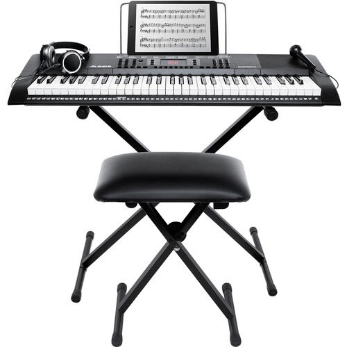 Harmony 61 - 61-key Portable Keyboard With Stand, Bench, And Headphones