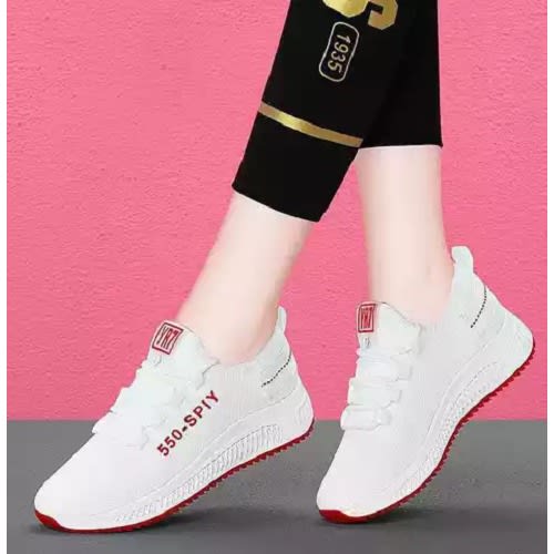 Women's Sports Sneakers- White