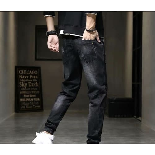 Men's Fitted Jeans - Black Carrot