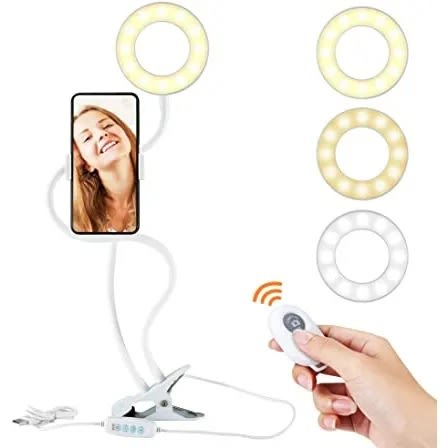 3 Light Mode Cell Phone Holder With Bluetooth Remote