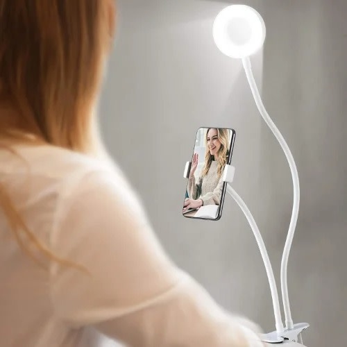 3 Light Mode Cell Phone Holder With Bluetooth Remote