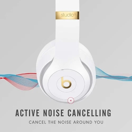 Studio3 Wireless Noise Cancelling Over-ear Headphones - White