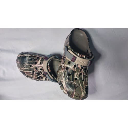 Patterned Offroad Sport Crocs- Khaki