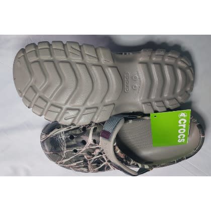 Patterned Offroad Sport Crocs- Khaki