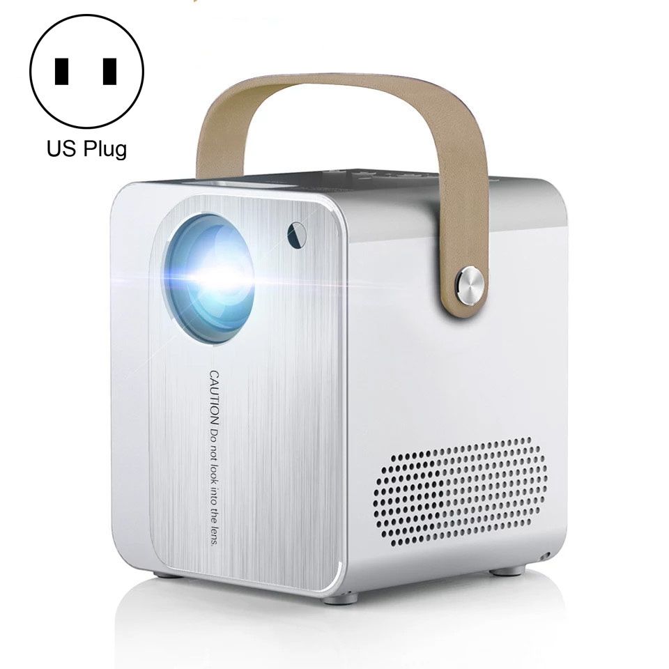 ZXL-Y8 Intelligent Portable HD 4K Projector, US Plug, Specification:Android Version(White)