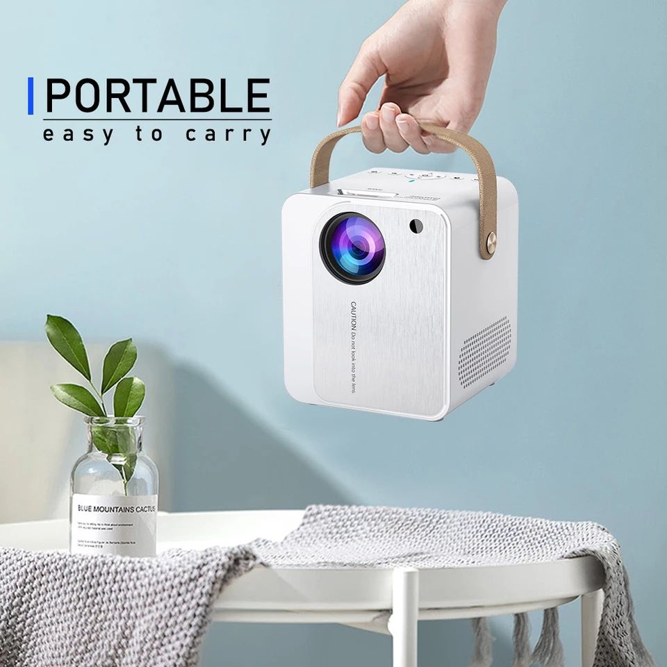 ZXL-Y8 Intelligent Portable HD 4K Projector, US Plug, Specification:Android Version(White)