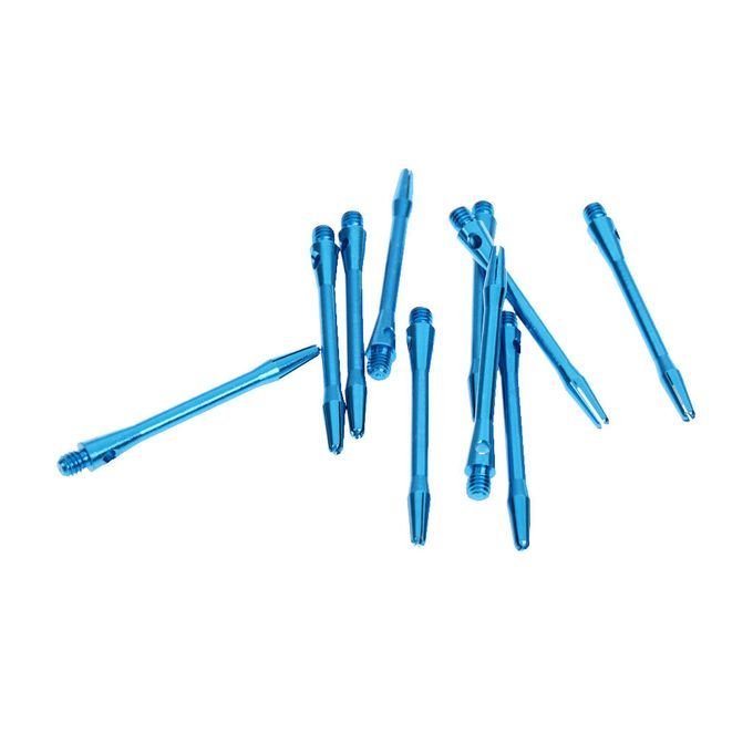 10pcs 2inch 2BA Thread Aluminium Alloy Re-Grooved Dart Stems Blue