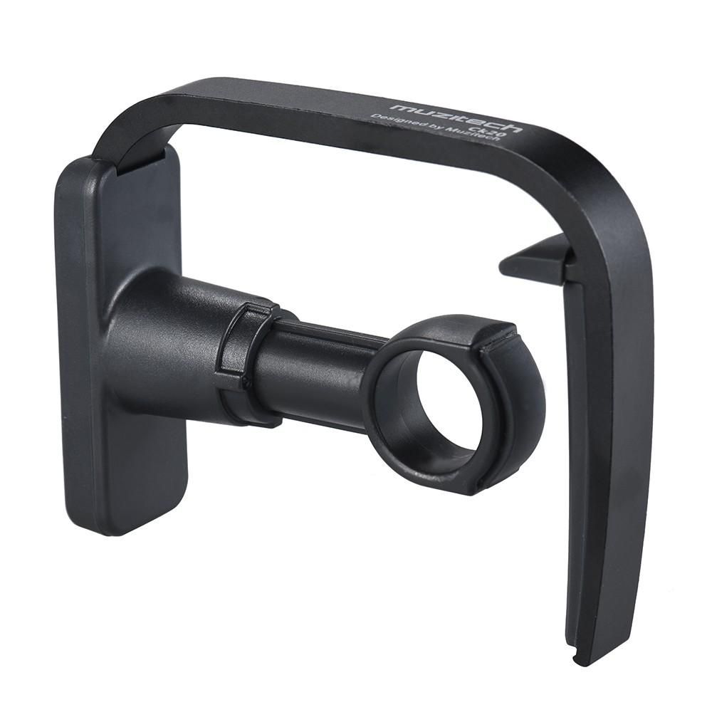 Single-finger Version Creative Straight-press Folk Guitar Capo Clamp with 1pc Multi-thickness Guitar Pick