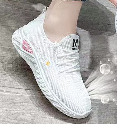 Women's Fashion Printed Breathable Sneakers-06-white