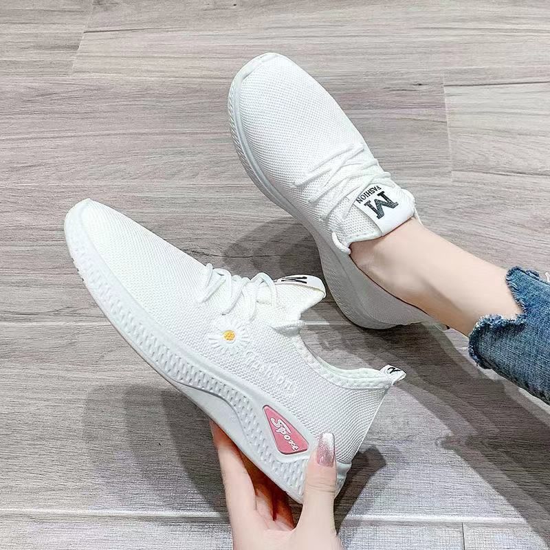 Women's Fashion Printed Breathable Sneakers-06-white