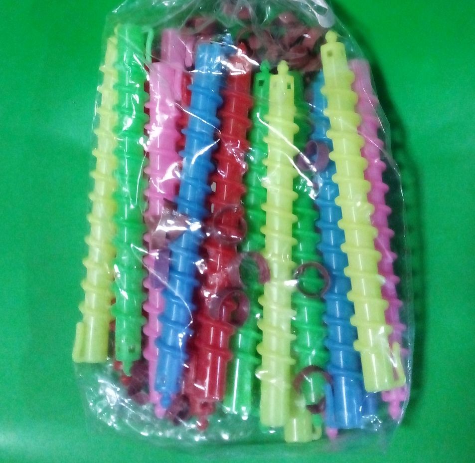 20 PIECES PLASTIC SPIRAL HAIR CULERS LARGE