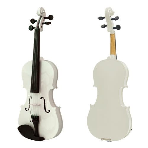4/4 Violin With Free Music Stand-white