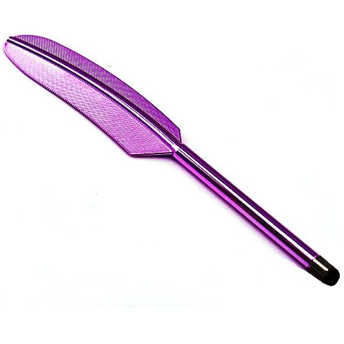 Feather Shape Capacitive Stylus Touch Screen Pen For-Pink