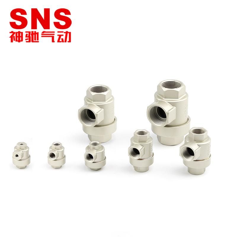 LQE Quick Exhaust Valve Quick Deflation Valve 6-Minute 1-Inch Aluminum Bqe02 03 04 Cylinder Speed-up Accessories Snuffle Valve