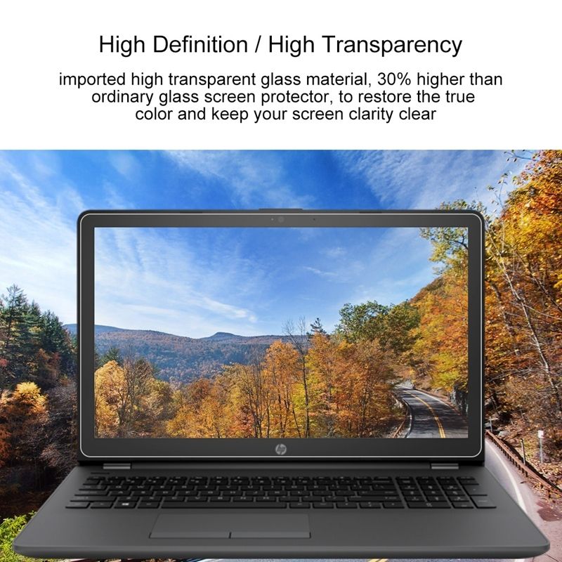 Laptop Screen HD Tempered Glass Protective Film For HP 255 G6 Notebook PC (ENERGY STAR) 15.6 Inch