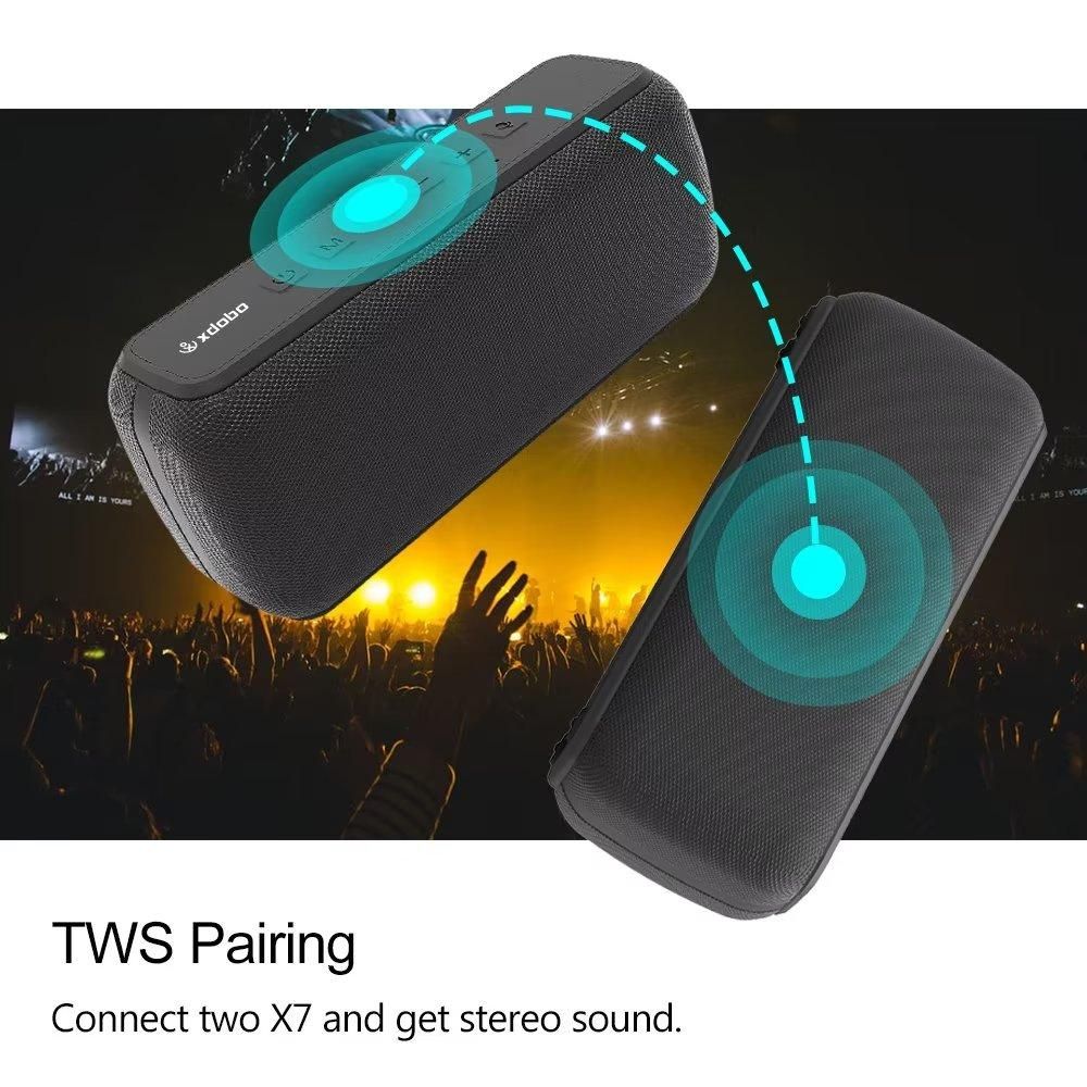 Bluetooth Portable Speaker Subwoofer IPX5 X7 50W For Outdoor