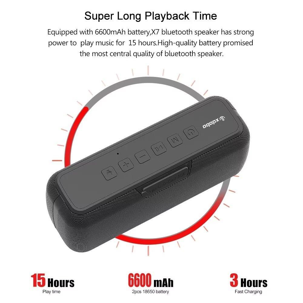 Bluetooth Portable Speaker Subwoofer IPX5 X7 50W For Outdoor