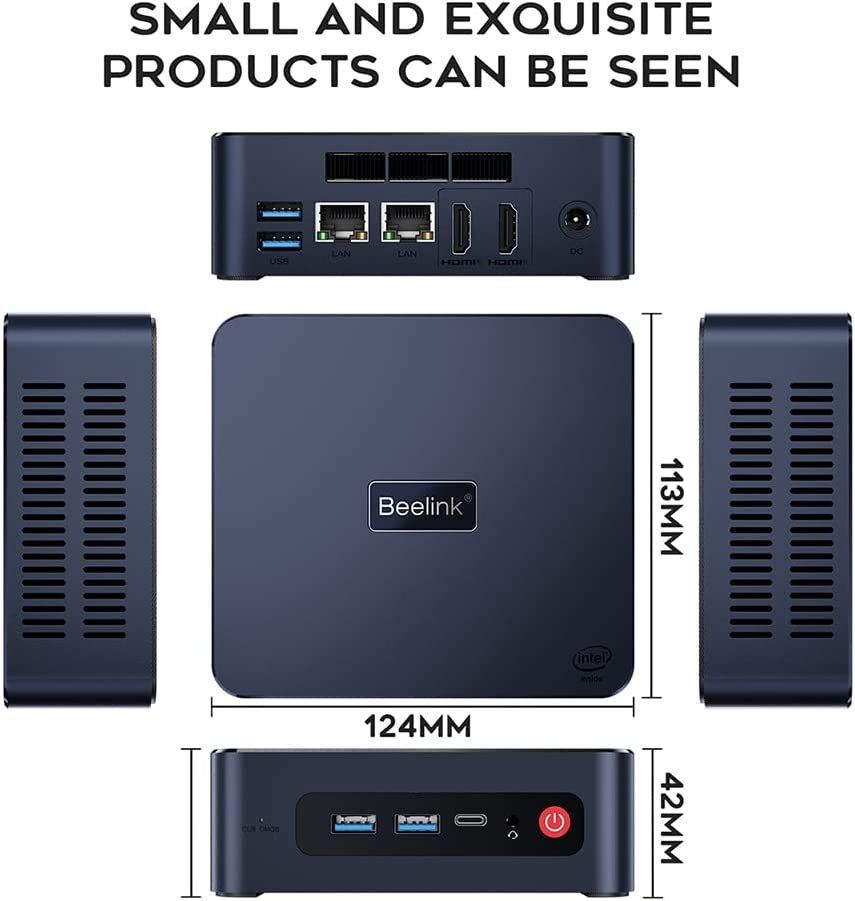 Beelink U59 PRO Mini PC With N5105 Processor, 8G DDR4 500G