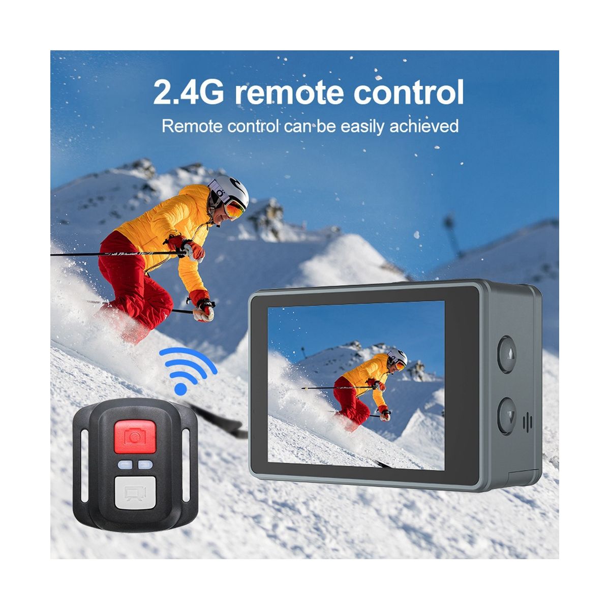 5K 30FPS Action Camera with Wifi Remote Control Electronic Image Stabilization Camera for Outdoor Diving Sports