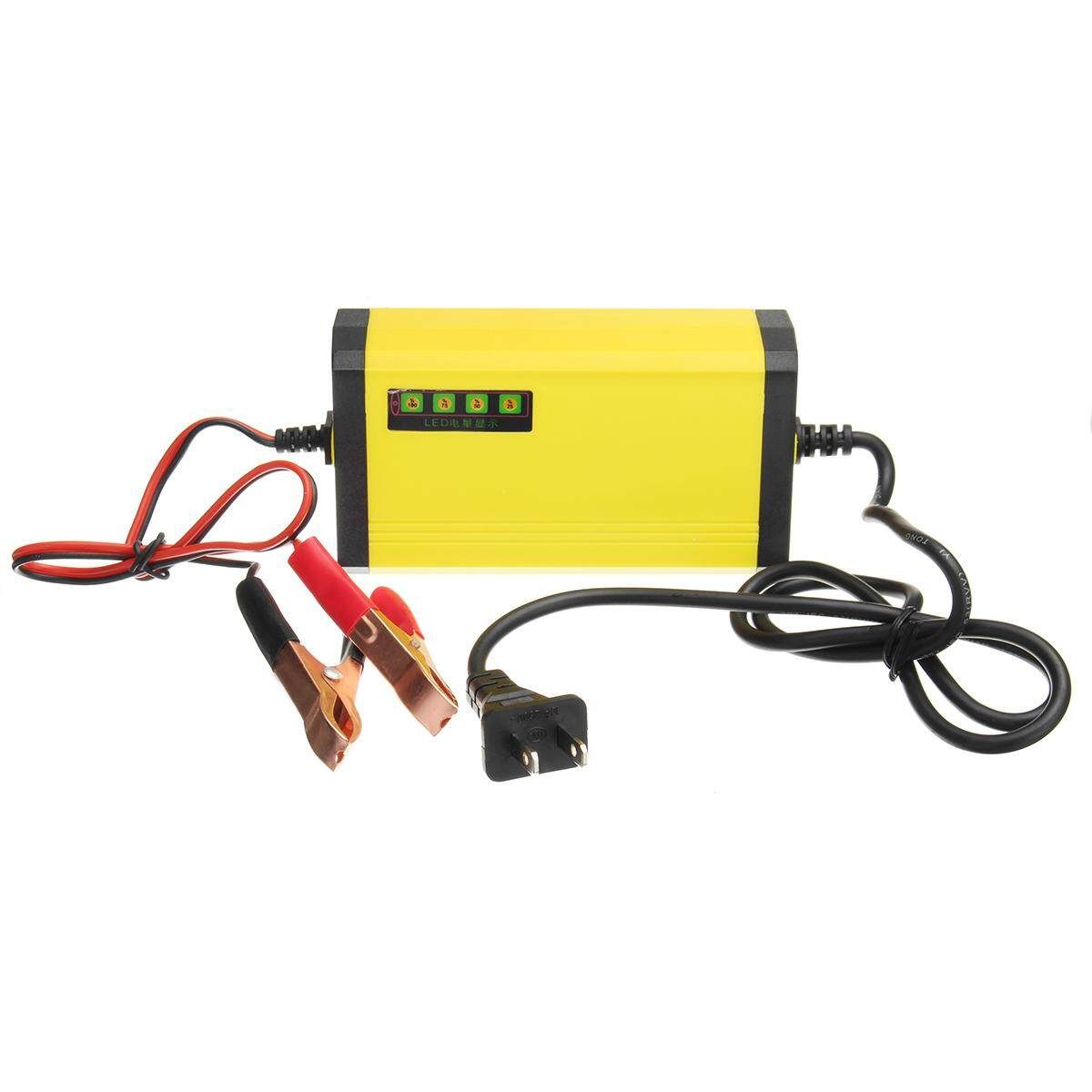 Car Charger 12V 2AH-20AH Motorcycle Smart Automatic Maintainer Trickle 110V American Plug