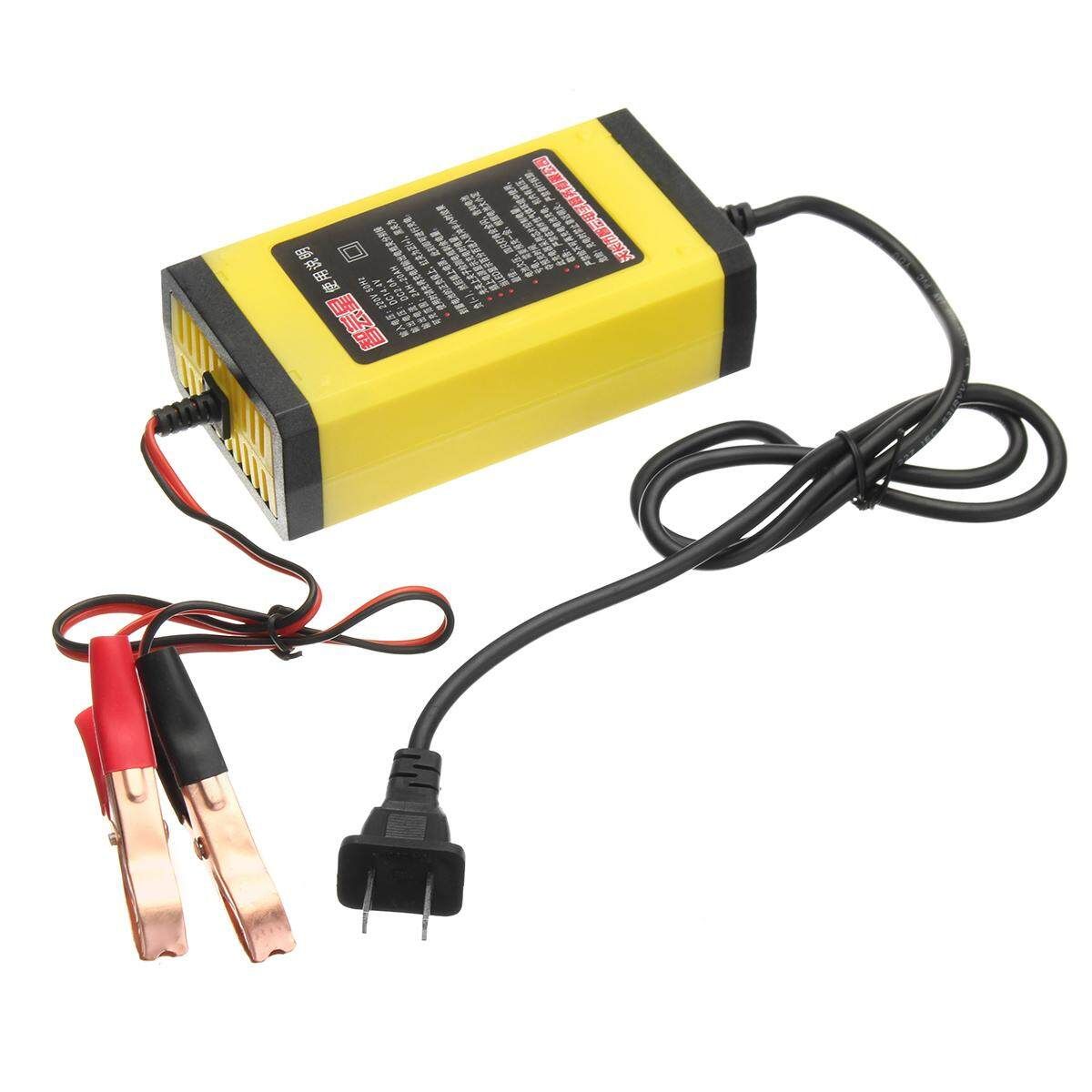 Car Charger 12V 2AH-20AH Motorcycle Smart Automatic Maintainer Trickle 110V American Plug
