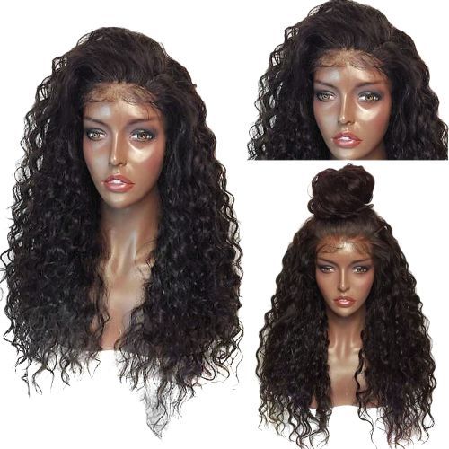 Fluffy Curly Long Lace Frontal Synthetic Wig