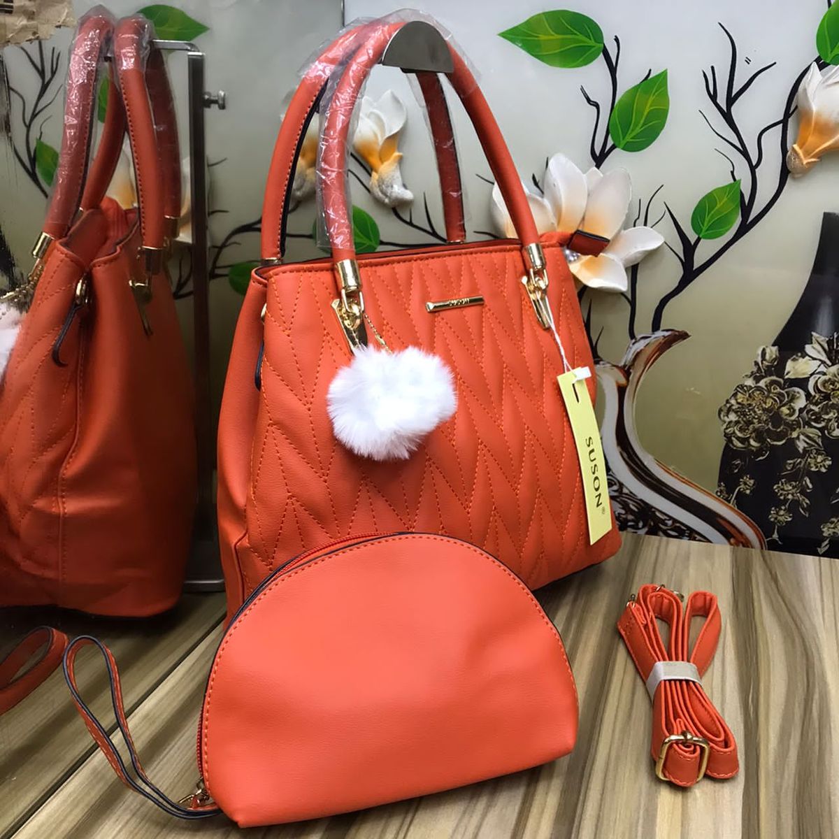 Top Deal Black Friday  2 In 1 High Quality PU Mini Shopper Ladies Handbag