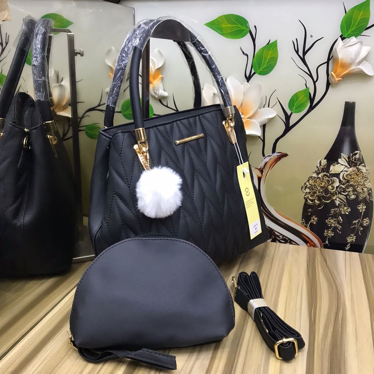 Top Deal Black Friday  2 In 1 High Quality PU Mini Shopper Ladies Handbag