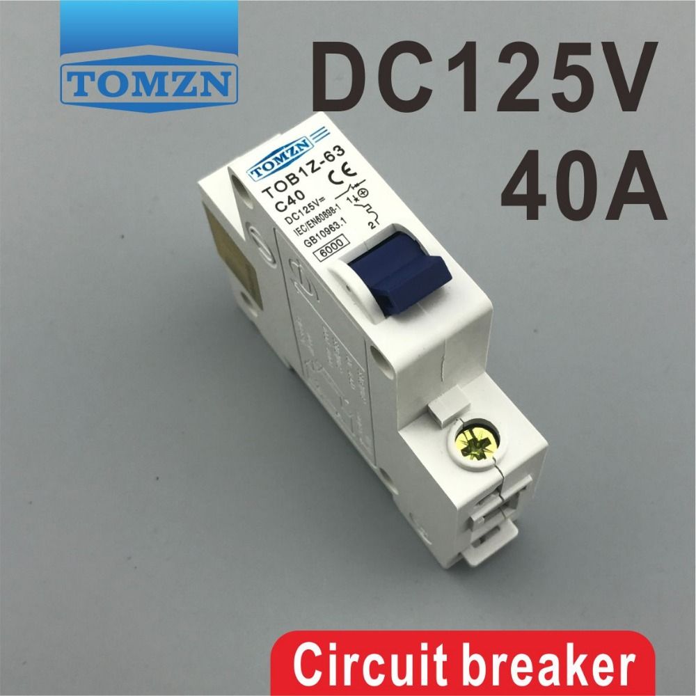 1P 40A DC 125V Circuit Breaker