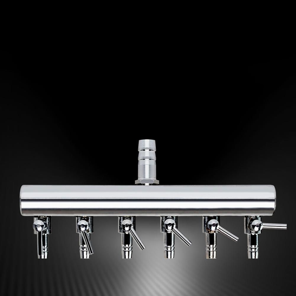 8 Way Air Splitter Valve Aquarium Fish Tank Air Pump Flow Splitter Distributor Pump Valve Tap Lever Control Switch Valve
