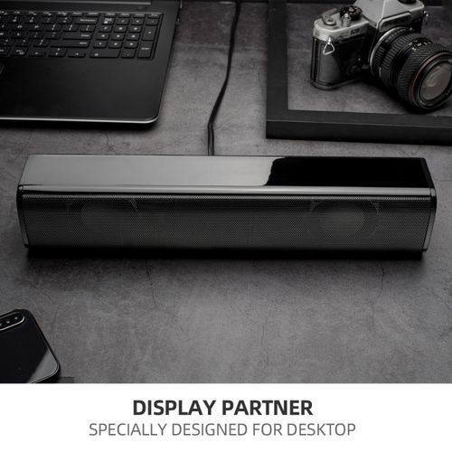 Sound Bar Computer Speaker Home Wired USB Theater TV Boombox Subwoofer HD Sound Quality Dual Speakers