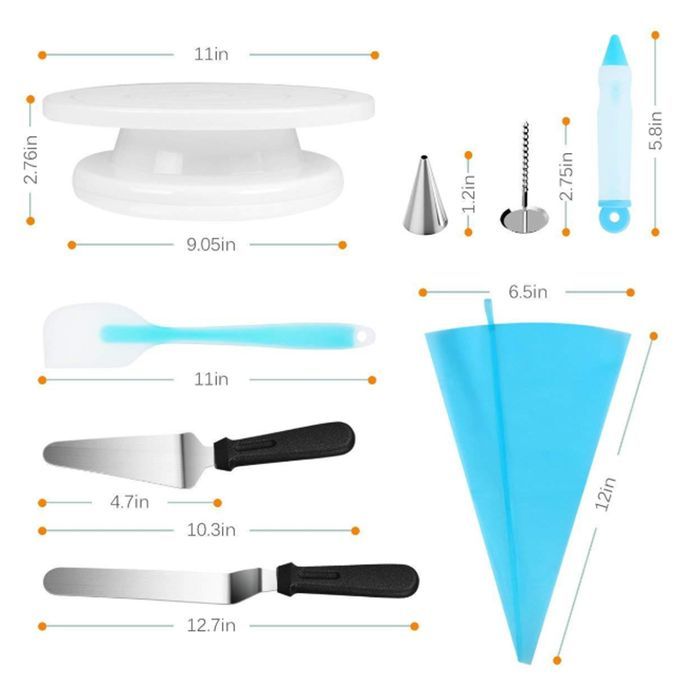 52Pcs Tool Cake Decorating Set Gift Kit  Baking Products