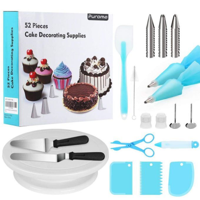 52Pcs Tool Cake Decorating Set Gift Kit  Baking Products