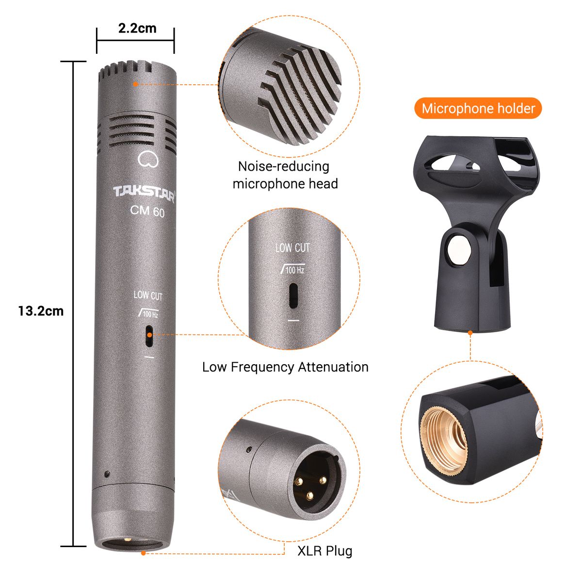 CM-60 Professional Condenser Microphone XLR
