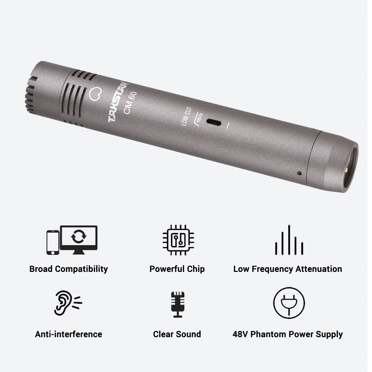 CM-60 Professional Condenser Microphone XLR