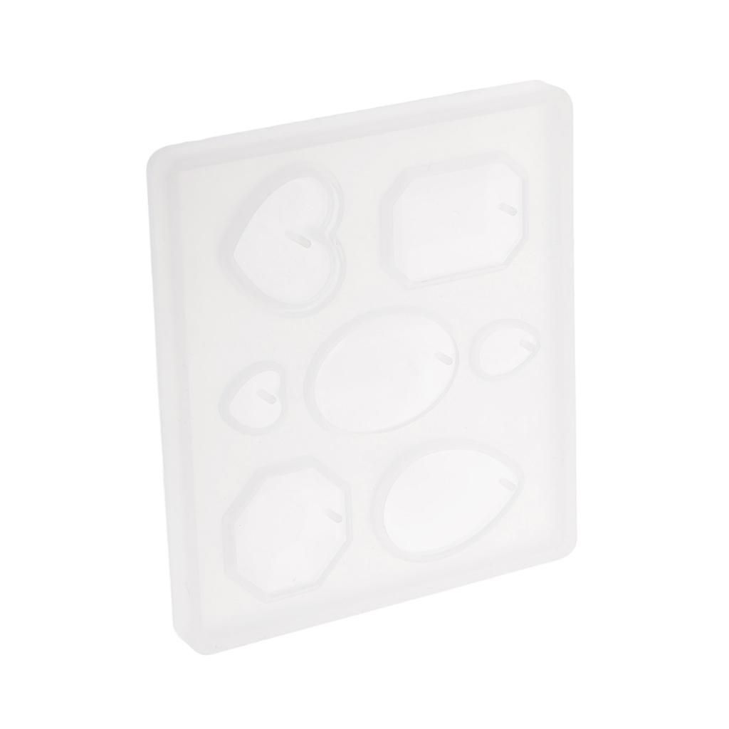 Gem Shapes Diamond Silicone Pendant Mold DIY Jewelry Resin Craft Mold