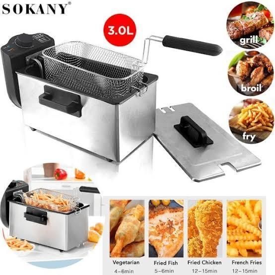 3 L Restaurant Style Home Electric Deep Fryer
