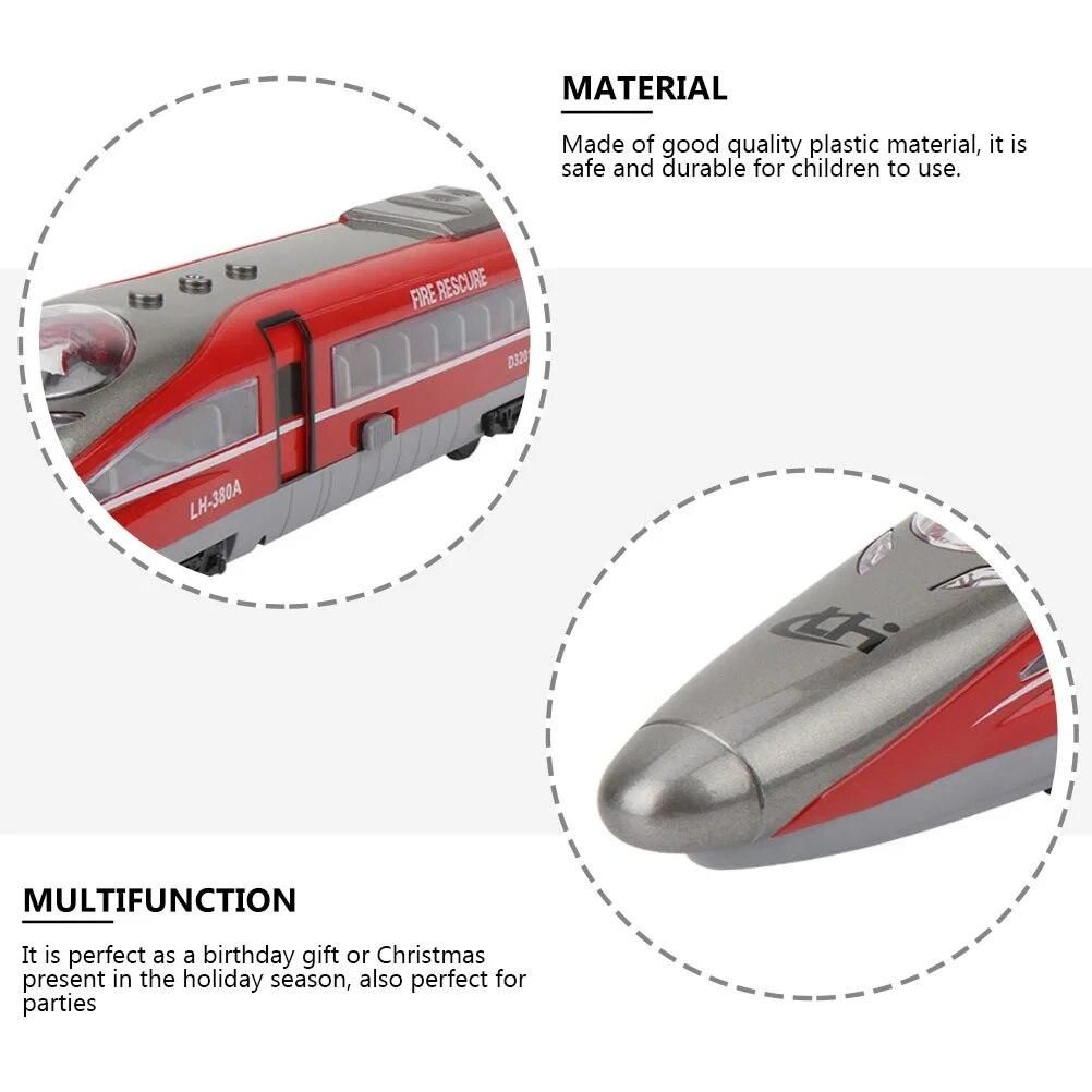 High Speed Rail Model Toy Kids Pull Back High-Speed Railway Plastic Models Child Car