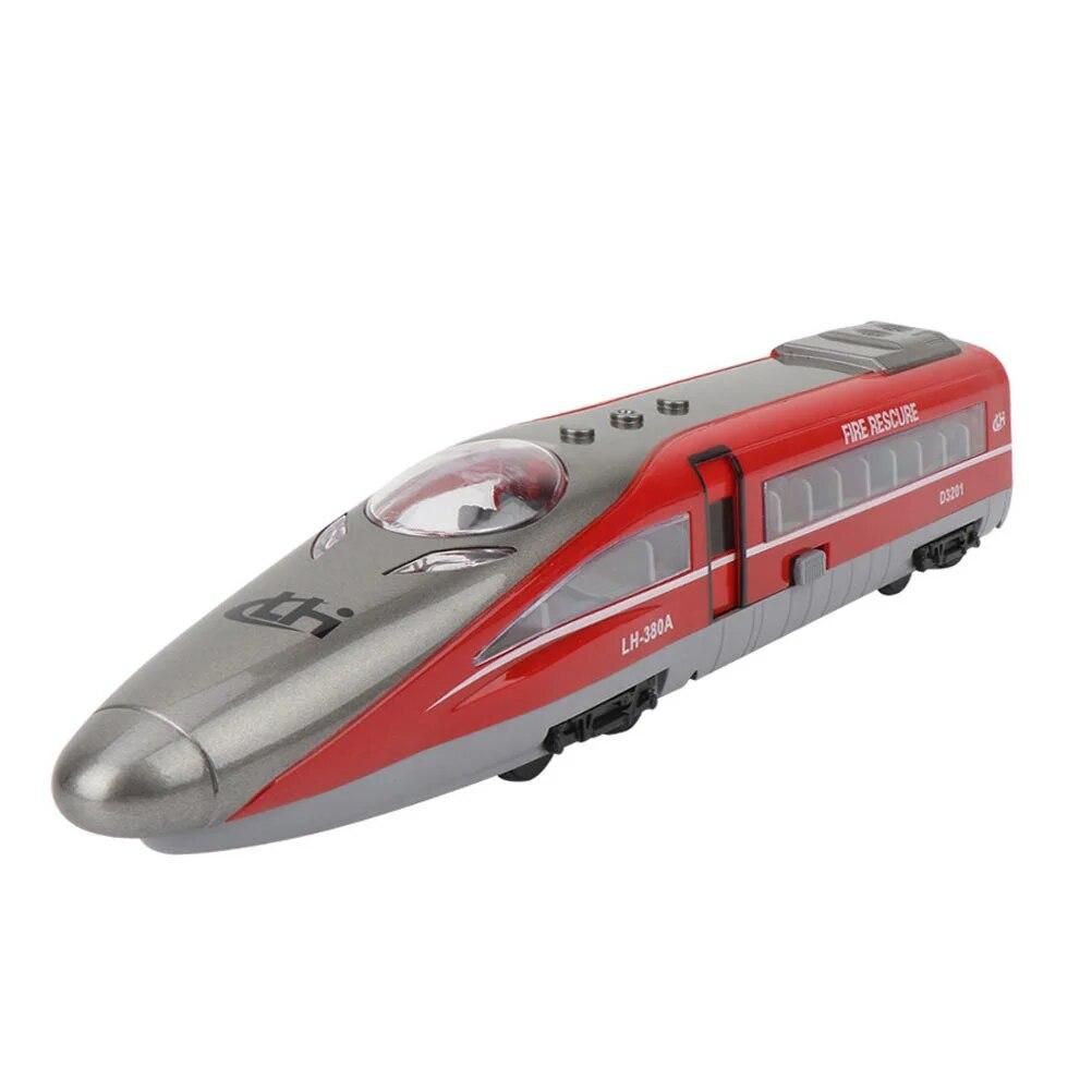 High Speed Rail Model Toy Kids Pull Back High-Speed Railway Plastic Models Child Car