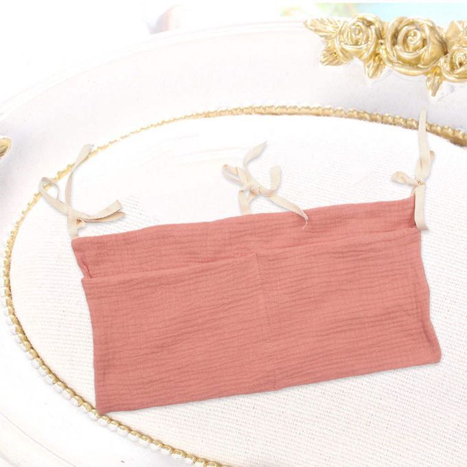 Baby Nursery Organizer 2 Pockets For Diapers  Hanging Pink